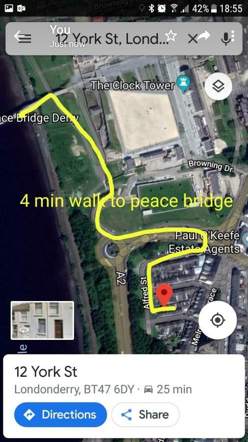 Bridge House Derry City Townhouse Central Free Parking 빌라 외부 사진